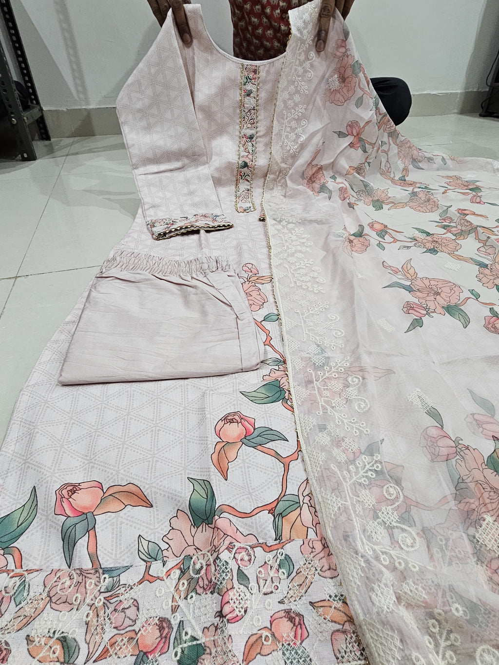 Festival Special  Party Wear 3 Piece Designer Kurti,Pent Dupatta Set